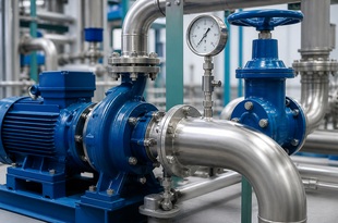 Industrial pumps, valves and piping systems