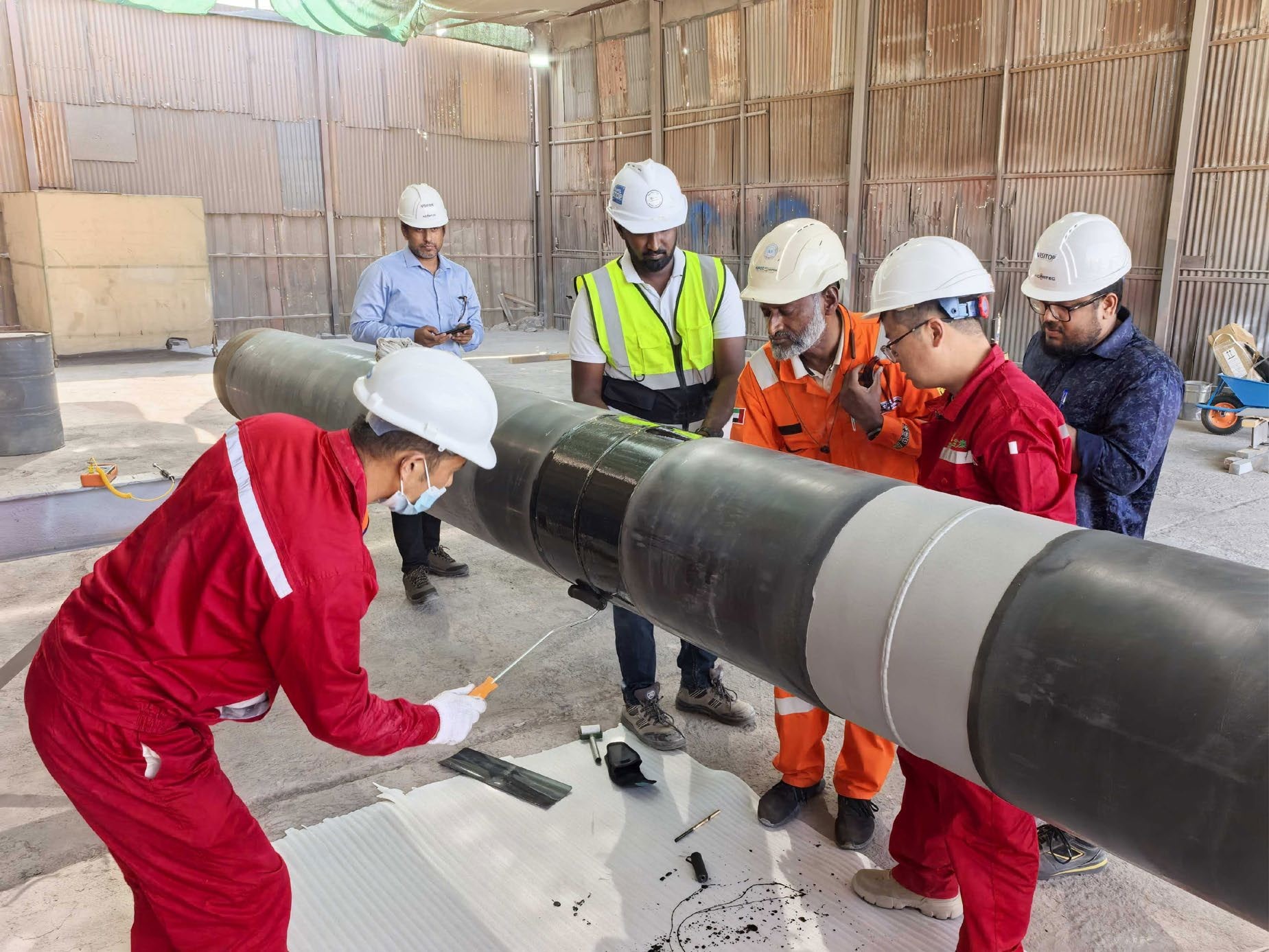 Pipeline field joint coating application