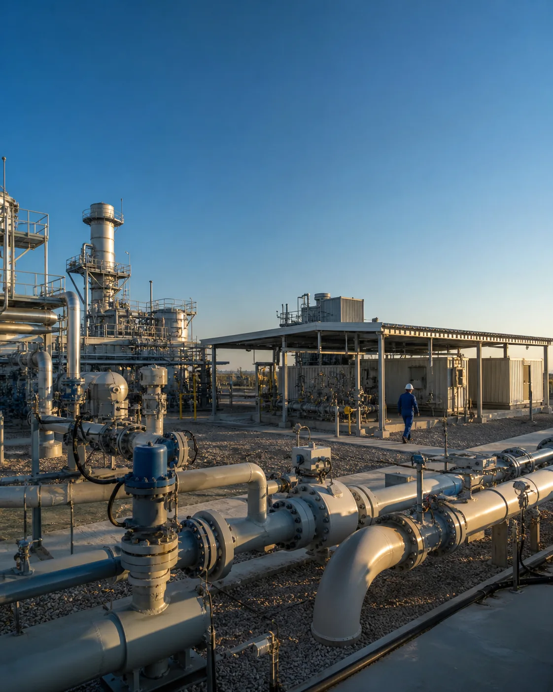Gas compression and energy utility infrastructure