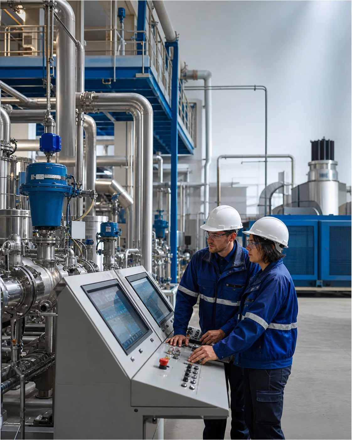 Industrial process utilities and control systems